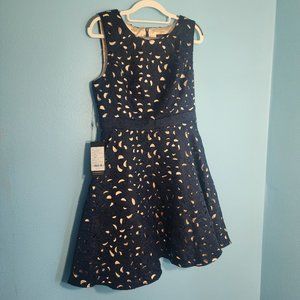 Ever Pretty navy and champagne dress. New with tags.